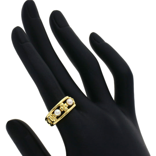 MIKIMOTO Ring 18K Yellow Gold gold Pearl Women Used Authentic