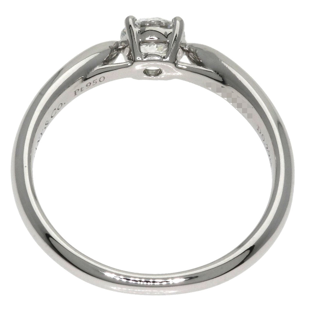 TIFFANY&Co. Ring PT950 Silver Harmony diamond Women Used Authentic