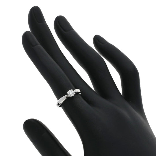 TIFFANY&Co. Ring PT950 Silver Harmony diamond Women Used Authentic