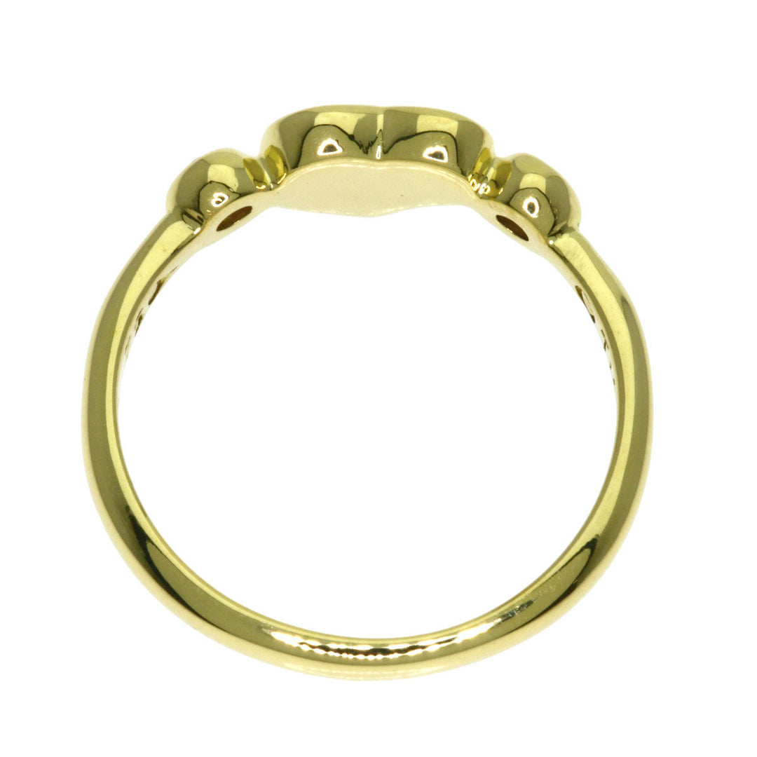 TIFFANY&Co. Ring 18K Yellow Gold gold Full Heart 2P Diamond Women Used Authentic
