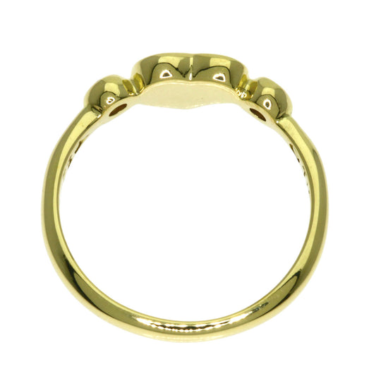 TIFFANY&Co. Ring 18K Yellow Gold gold Full Heart 2P Diamond Women Used Authentic