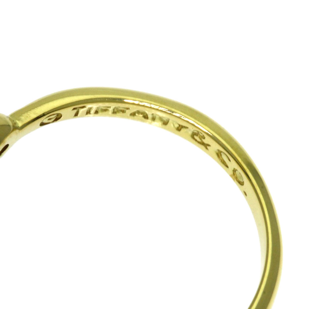 TIFFANY&Co. Ring 18K Yellow Gold gold Full Heart 2P Diamond Women Used Authentic