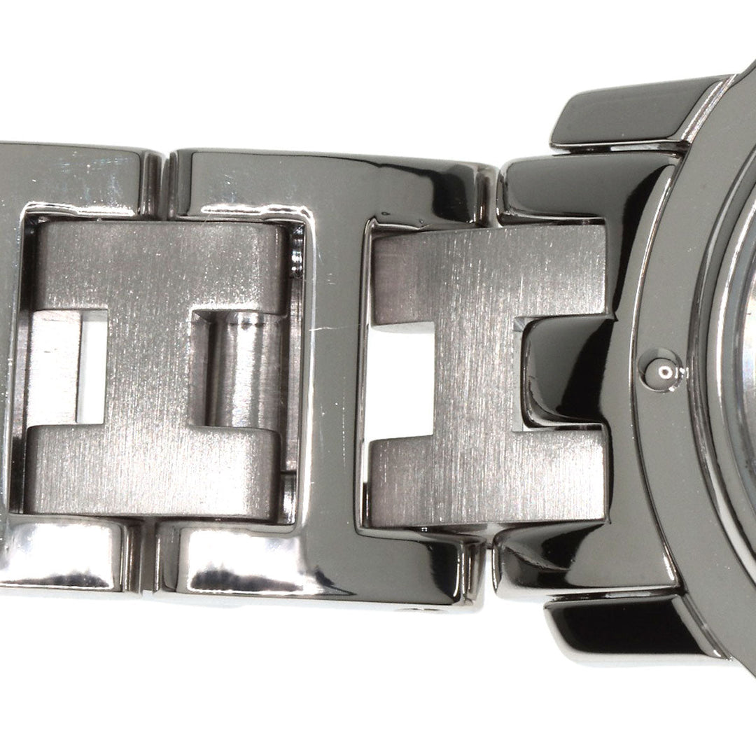 HERMES Watches Quartz CL4.210 Stainless Steel , Stainless Steel Silver Clipper gray dial Women Used Authentic
