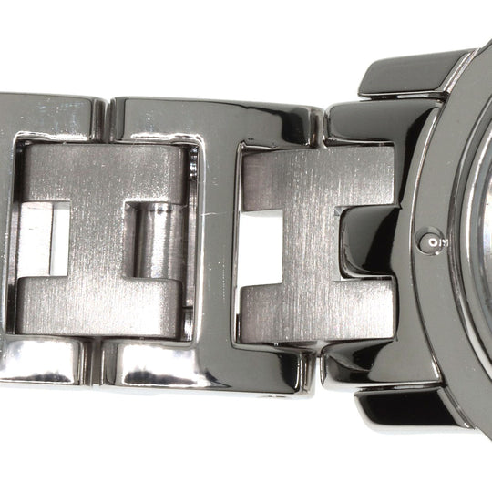 HERMES Watches Quartz CL4.210 Stainless Steel , Stainless Steel Silver Clipper gray dial Women Used Authentic