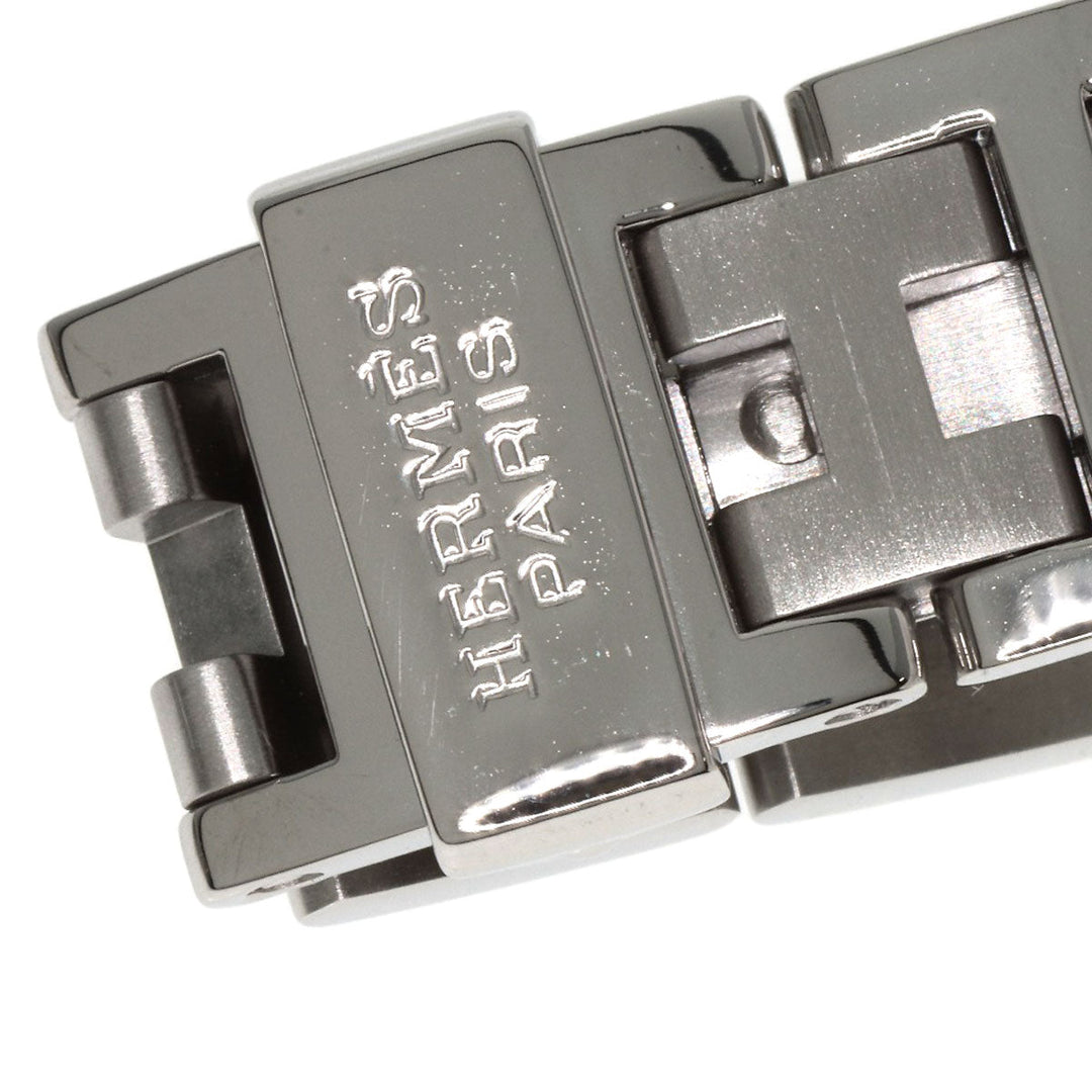 HERMES Watches Quartz CL4.210 Stainless Steel , Stainless Steel Silver Clipper gray dial Women Used Authentic