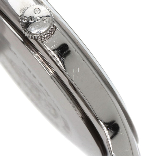 GUCCI Watches Quartz 5500XL Stainless Steel , Stainless Steel Silver Round face Silver dial mens Used Authentic