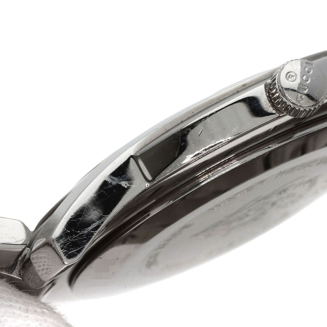 GUCCI Watches Quartz 5500XL Stainless Steel , Stainless Steel Silver Round face Silver dial mens Used Authentic