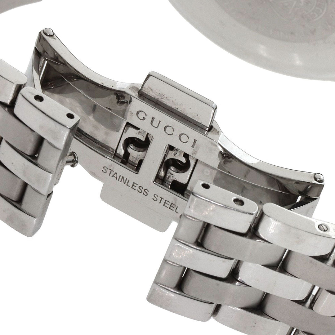 GUCCI Watches Quartz 5500XL Stainless Steel , Stainless Steel Silver Round face Silver dial mens Used Authentic