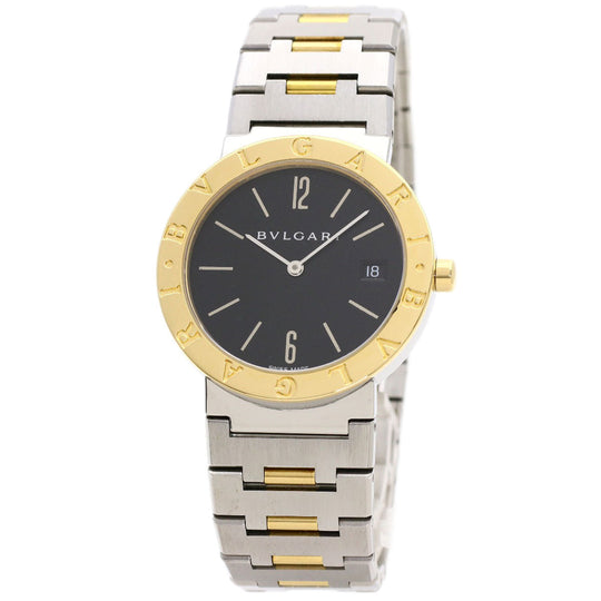 BVLGARI Watches Quartz BB33SGD Stainless Steel , SSxK18YG gold Bulgari Bulgari black dial mens Used Authentic