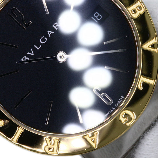 BVLGARI Watches Quartz BB33SGD Stainless Steel , SSxK18YG gold Bulgari Bulgari black dial mens Used Authentic