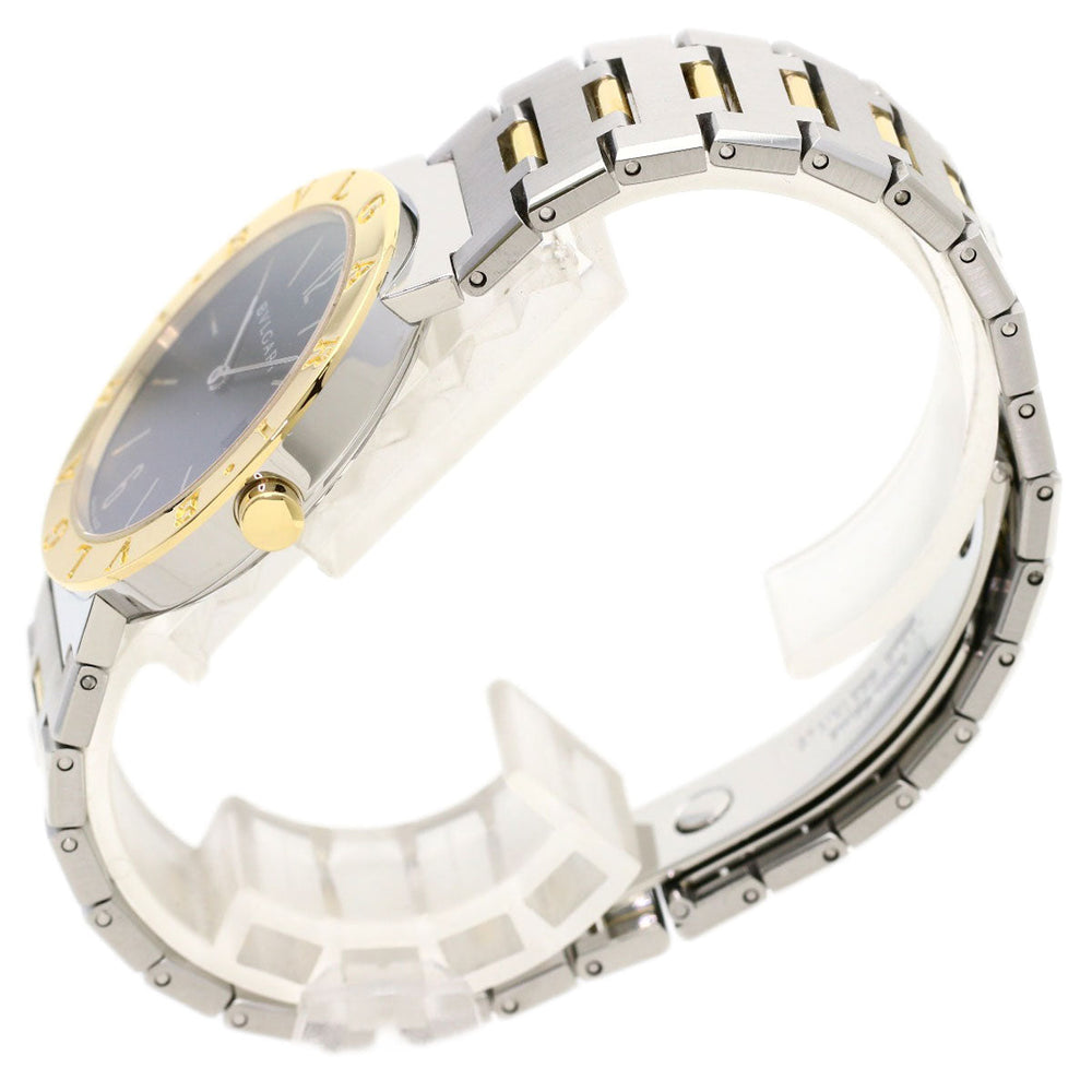 BVLGARI Watches Quartz BB33SGD Stainless Steel , SSxK18YG gold Bulgari Bulgari black dial mens Used Authentic