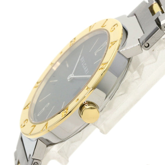 BVLGARI Watches Quartz BB33SGD Stainless Steel , SSxK18YG gold Bulgari Bulgari black dial mens Used Authentic