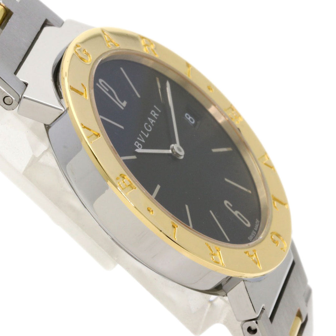 BVLGARI Watches Quartz BB33SGD Stainless Steel , SSxK18YG gold Bulgari Bulgari black dial mens Used Authentic