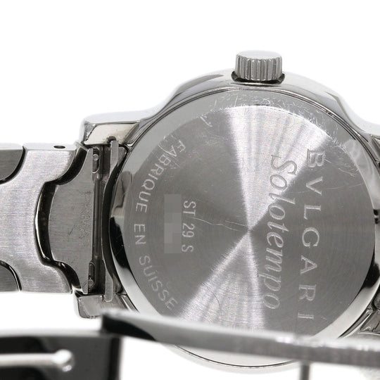 BVLGARI Watches Quartz ST29S Stainless Steel Silver Solo tempo Silver dial