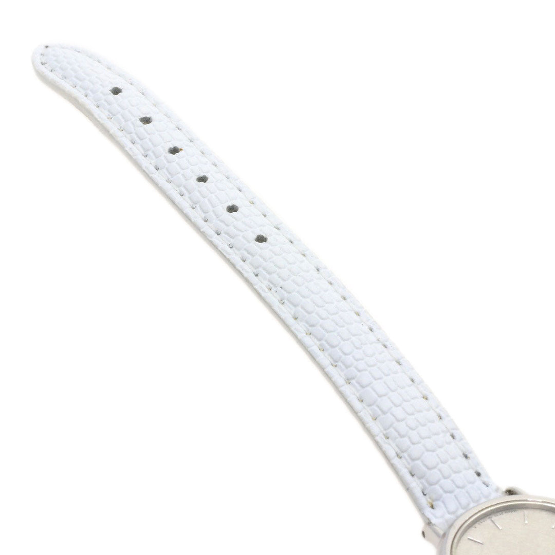 SEIKO Watches Quartz 2F70-0330 PT900, leather Silver Round face Silver dial Women Used Authentic