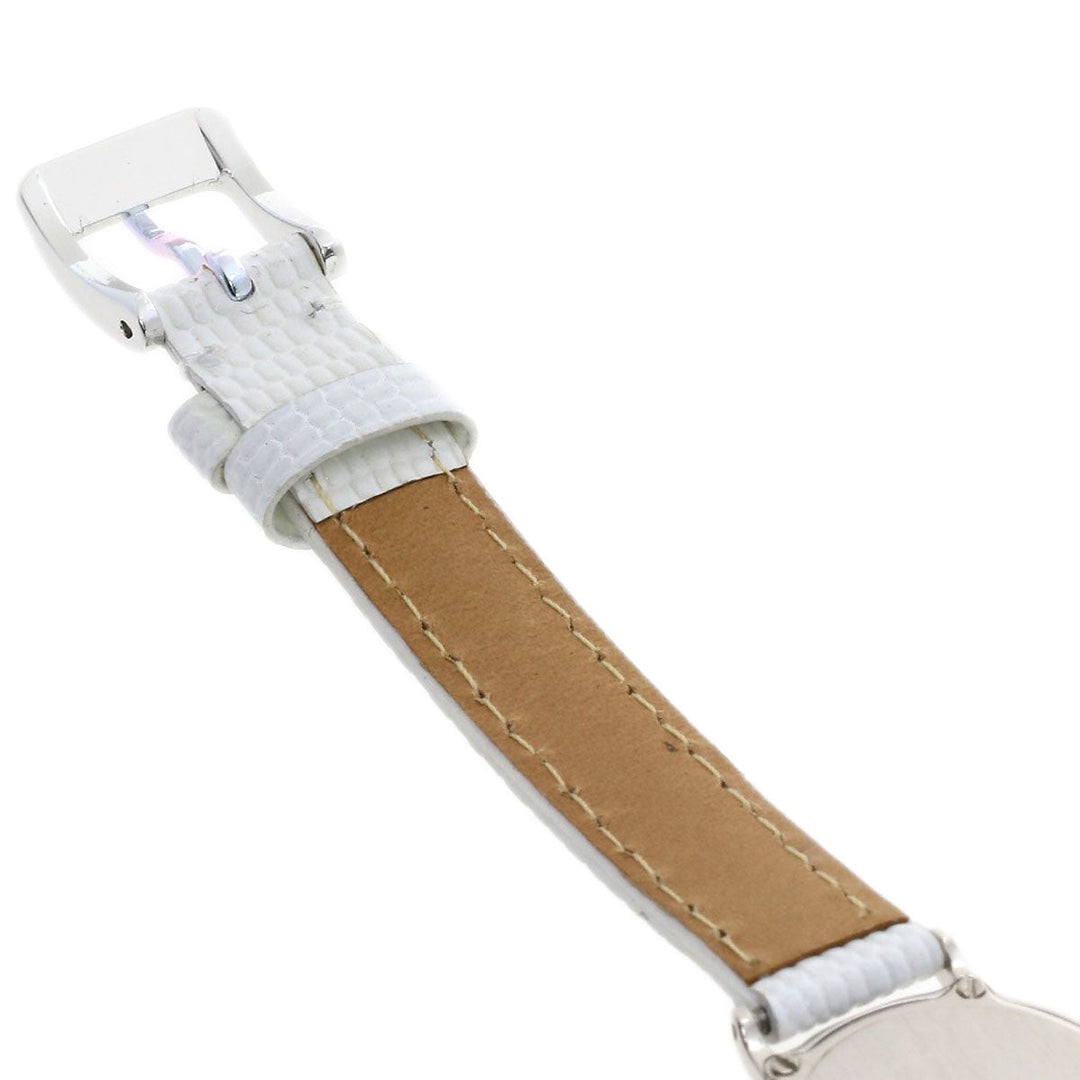 SEIKO Watches Quartz 2F70-0330 PT900, leather Silver Round face Silver dial Women Used Authentic