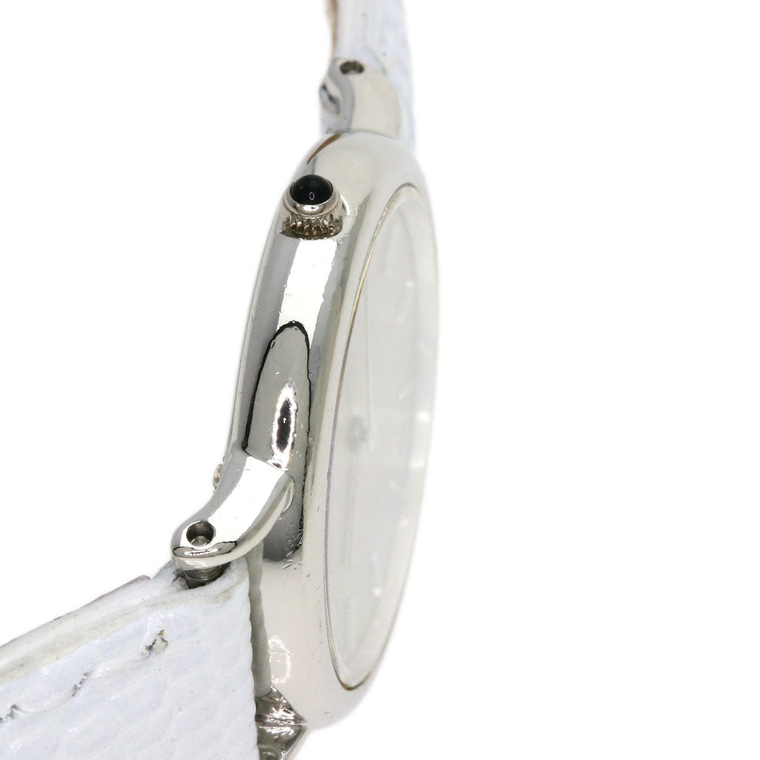 SEIKO Watches Quartz 2F70-0330 PT900, leather Silver Round face Silver dial Women Used Authentic