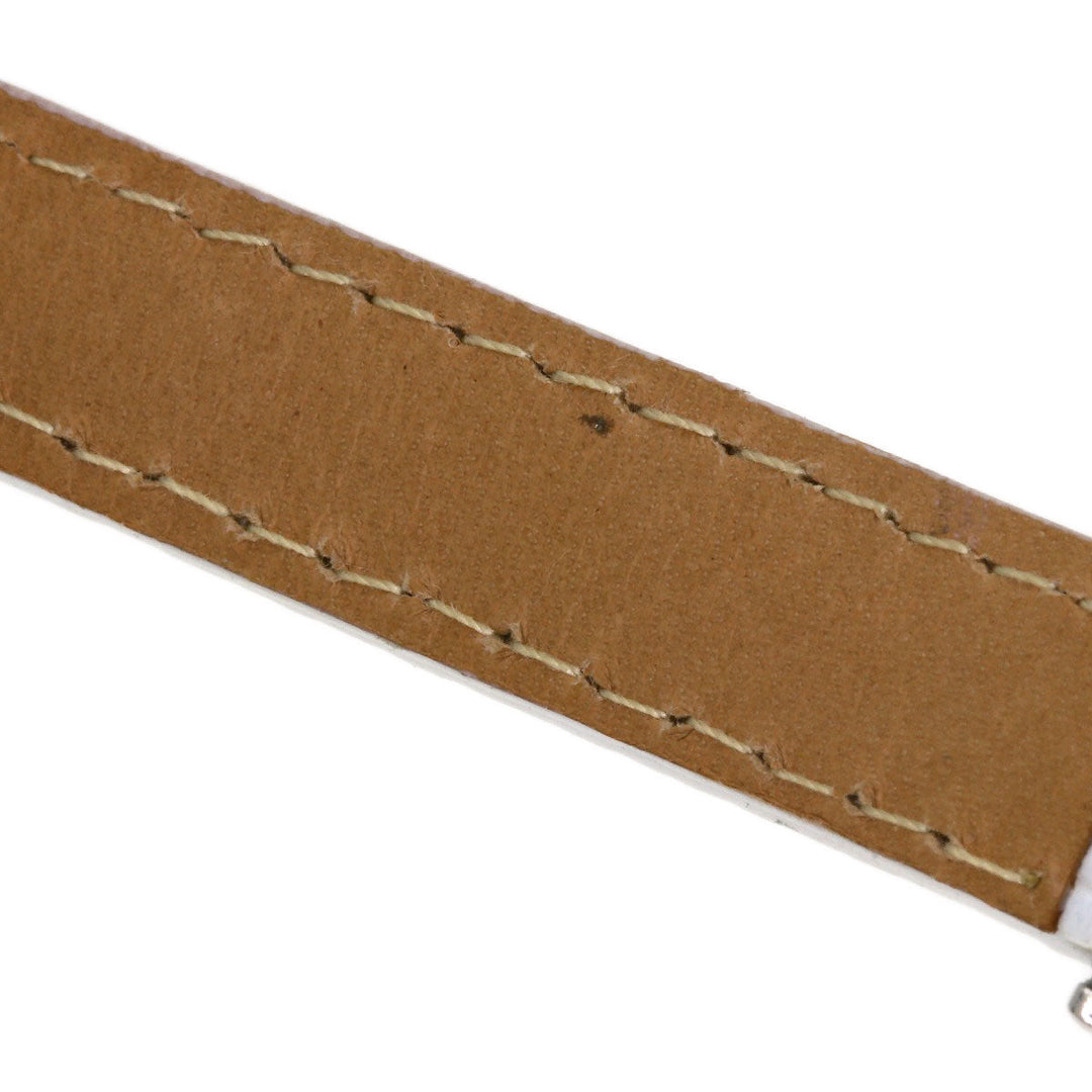 SEIKO Watches Quartz 2F70-0330 PT900, leather Silver Round face Silver dial Women Used Authentic