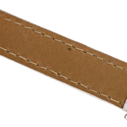 SEIKO Watches Quartz 2F70-0330 PT900, leather Silver Round face Silver dial Women Used Authentic