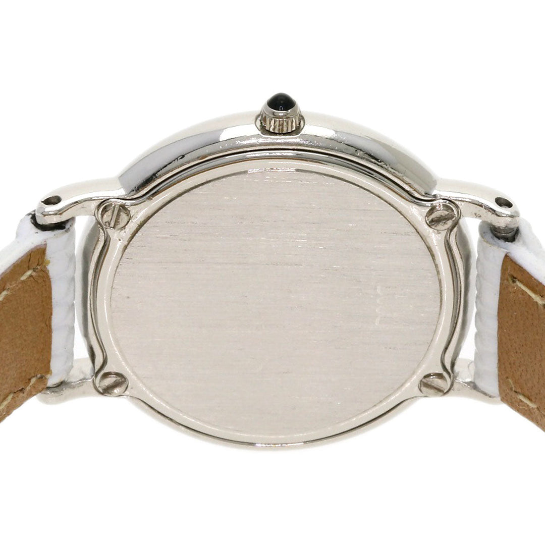 SEIKO Watches Quartz 2F70-0330 PT900, leather Silver Round face Silver dial Women Used Authentic