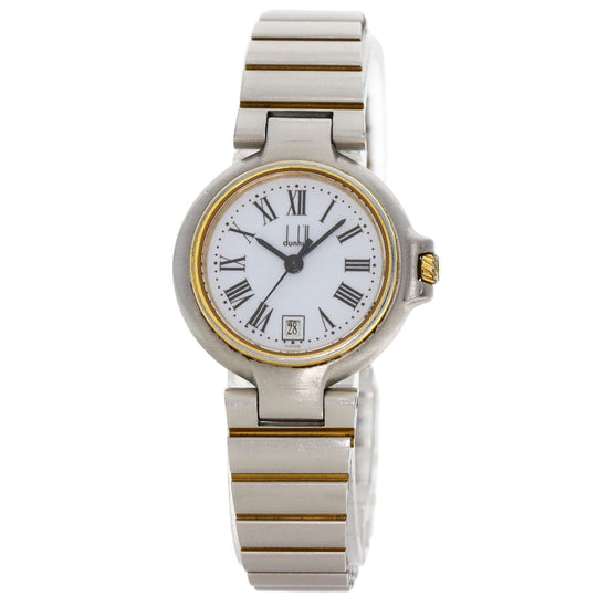 Dunhill Watches Quartz Stainless Steel , SSxGP gold Millennium white dial Women Used Authentic