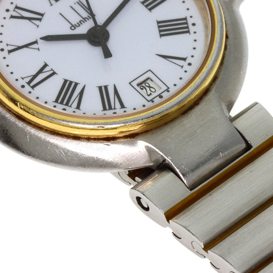 Dunhill Watches Quartz Stainless Steel , SSxGP gold Millennium white dial Women Used Authentic