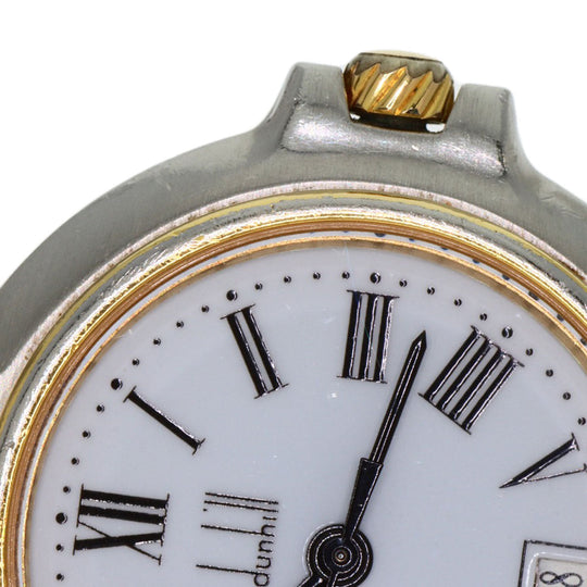 Dunhill Watches Quartz Stainless Steel , SSxGP gold Millennium white dial Women Used Authentic