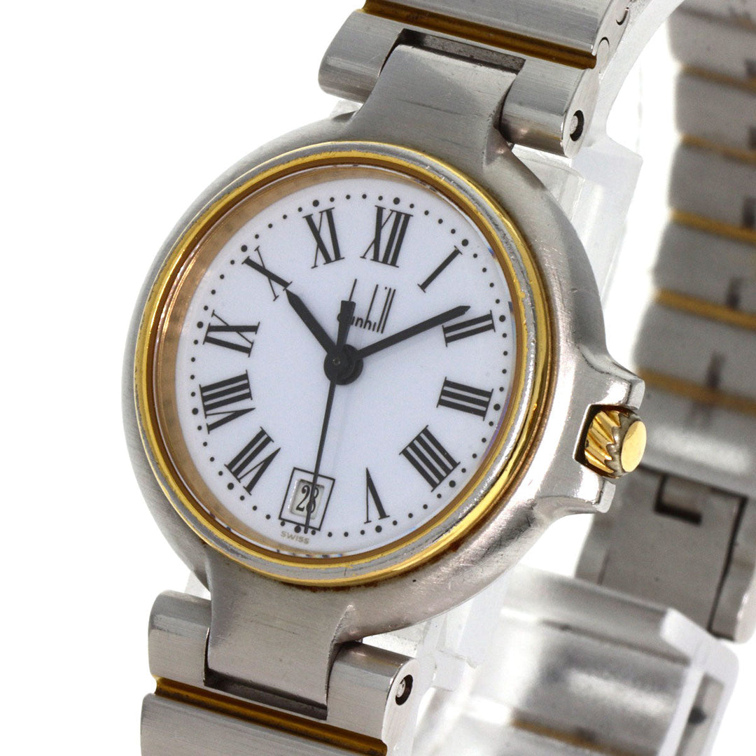 Dunhill Watches Quartz Stainless Steel , SSxGP gold Millennium white dial Women Used Authentic