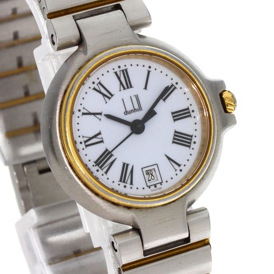 Dunhill Watches Quartz Stainless Steel , SSxGP gold Millennium white dial Women Used Authentic
