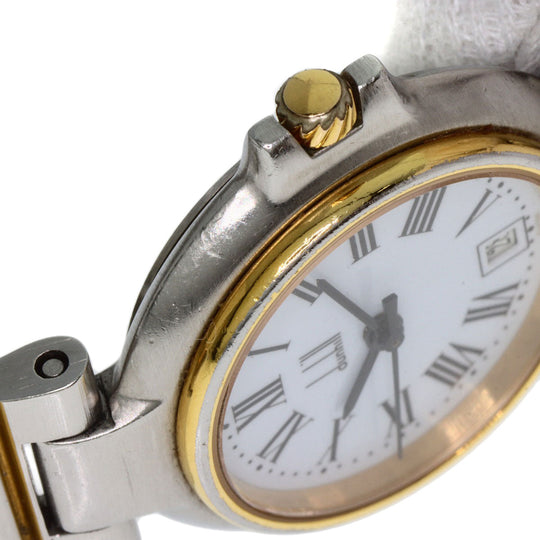 Dunhill Watches Quartz Stainless Steel , SSxGP gold Millennium white dial Women Used Authentic
