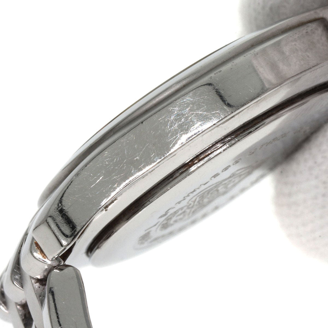 GUCCI Watches Quartz 5500L Stainless Steel , Stainless Steel Silver Round face black dial Women Used Authentic
