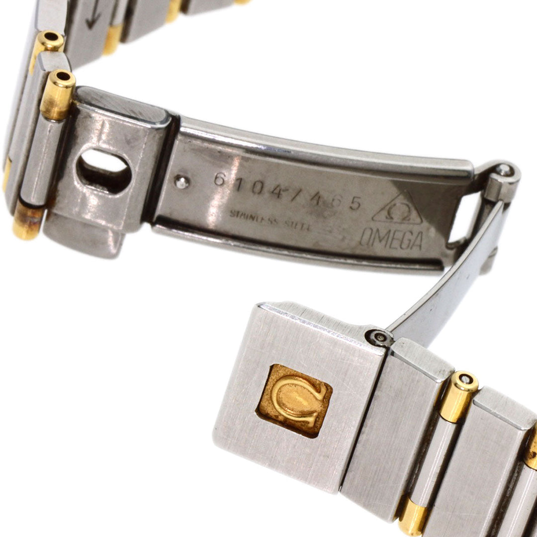 OMEGA Watches Quartz Stainless Steel Silver Constellation flat bezel gold dial