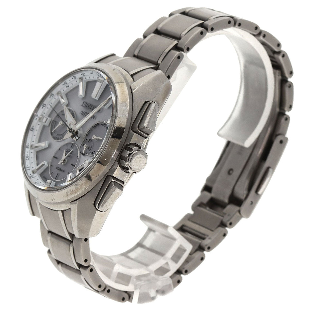 SEIKO Watches Solar Powered SBXC063 Titanium Ceramic , Titanium Ceramic Silver Astron Silver dial mens Used Authentic