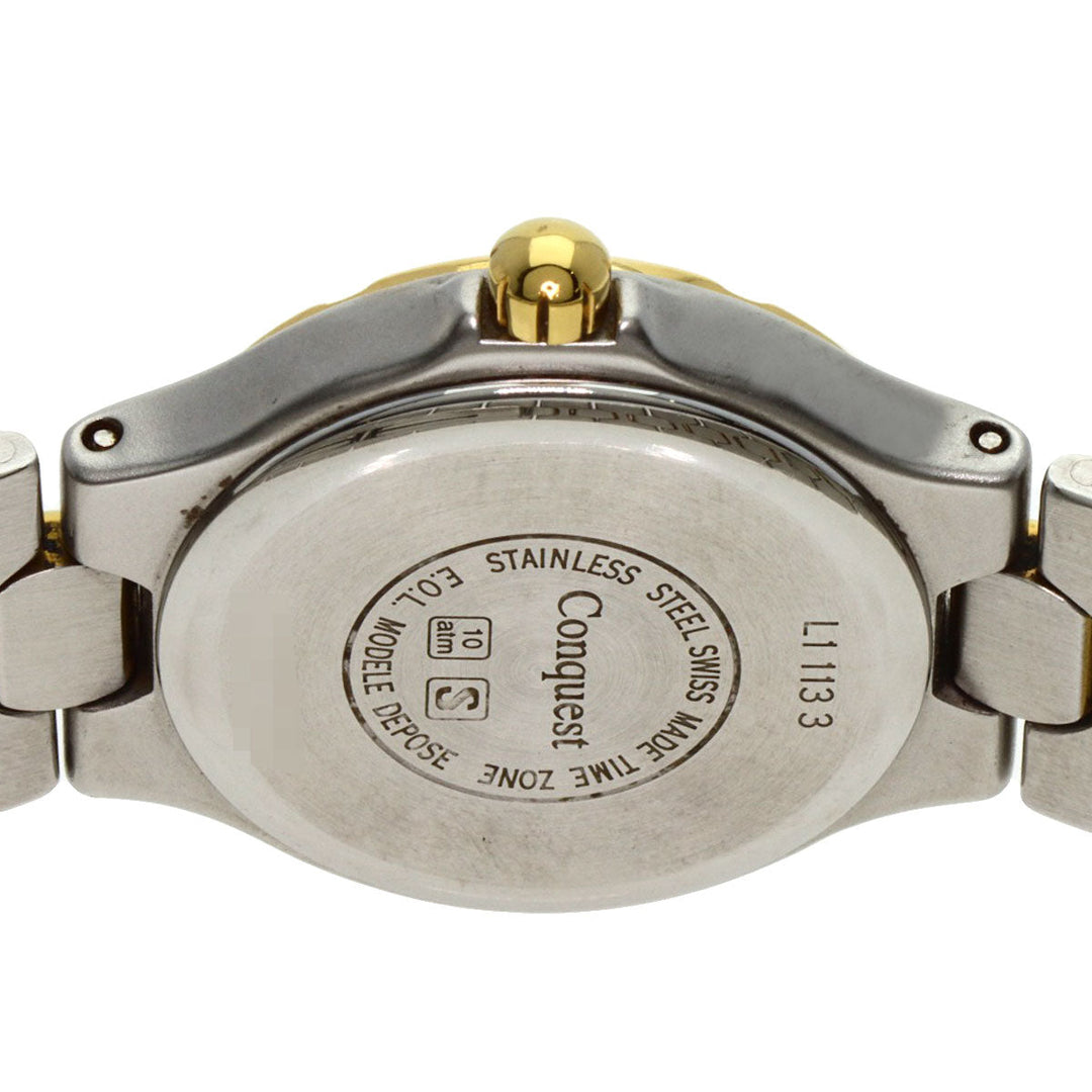LONGINES Watches Quartz L1.113.3 Stainless Steel Silver Conquest white dial