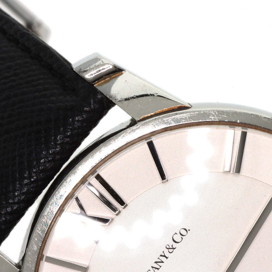 TIFFANY&Co. Watches Quartz Z1800.11.10A21A52A Stainless Steel, Leather Silver Atlas Dome Silver dial mens Used Authentic