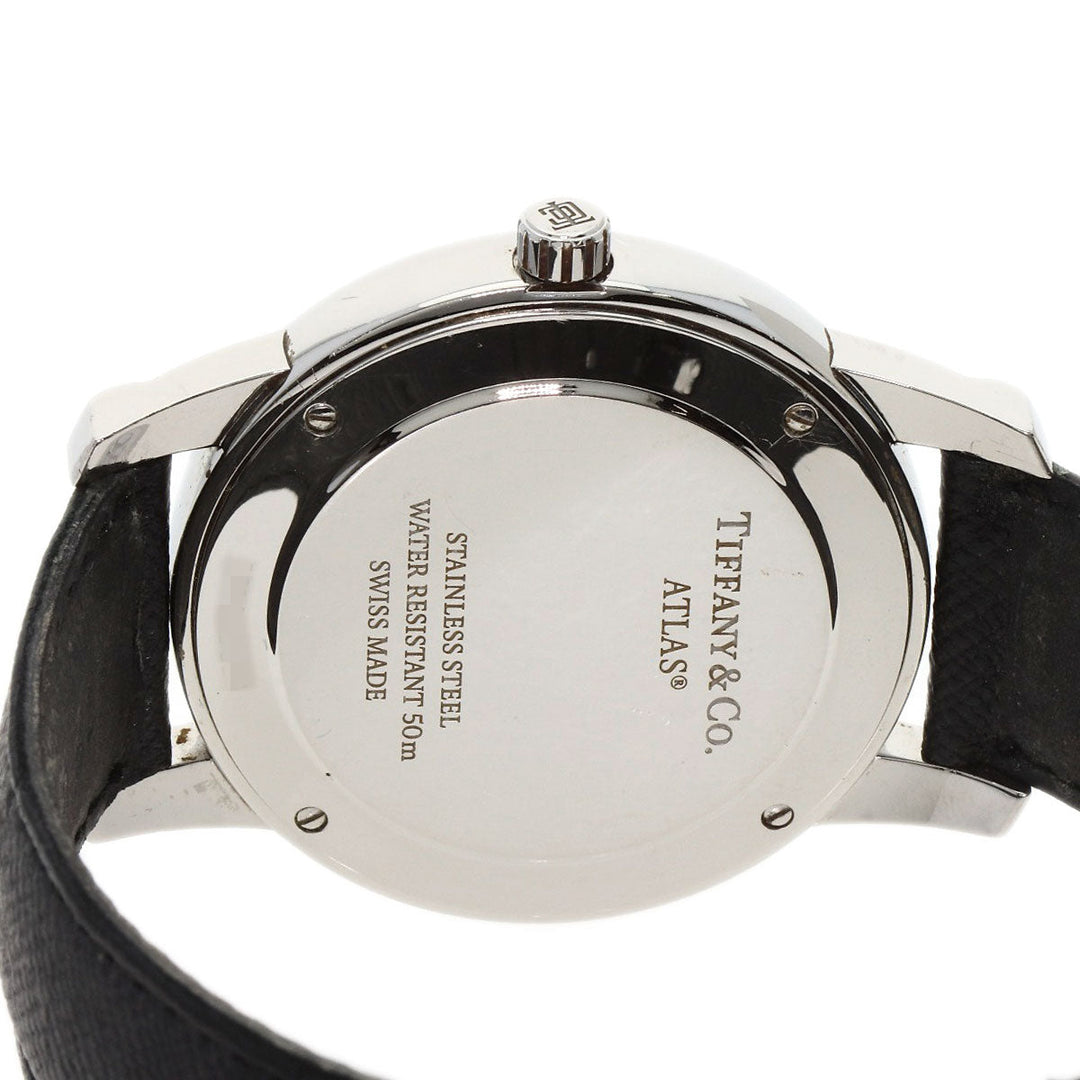 TIFFANY&Co. Watches Quartz Z1800.11.10A21A52A Stainless Steel, Leather Silver Atlas Dome Silver dial mens Used Authentic
