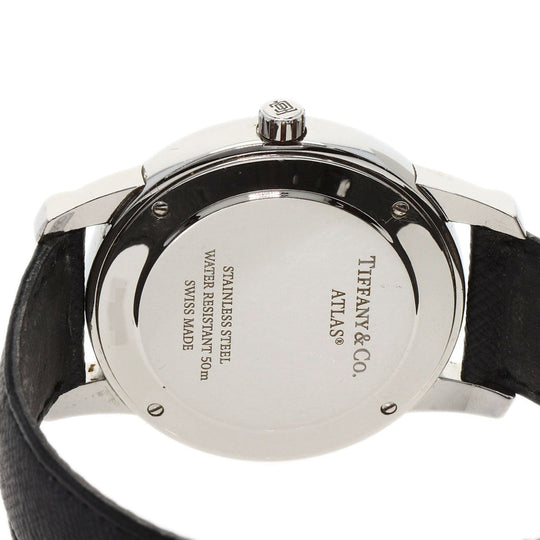 TIFFANY&Co. Watches Quartz Z1800.11.10A21A52A Stainless Steel, Leather Silver Atlas Dome Silver dial mens Used Authentic