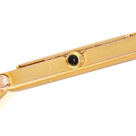 GUCCI Watches Quartz 1500L PGP , PGP gold Square face White shell dial Women Used Authentic