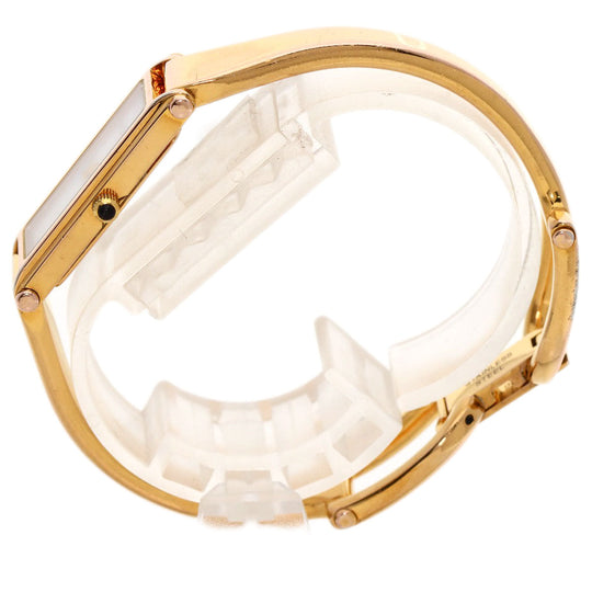GUCCI Watches Quartz 1500L PGP , PGP gold Square face White shell dial Women Used Authentic