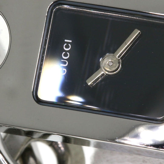 GUCCI Watches Quartz Stainless Steel Silver 6100L black dial