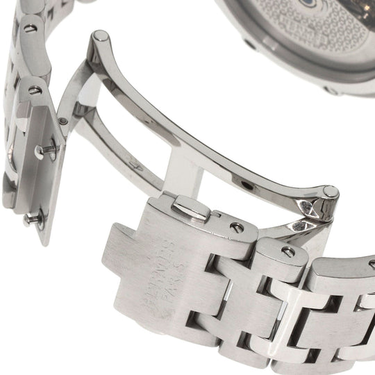 HERMES Watches Mechanical Automatic CP2.910 Stainless Steel , Stainless Steel Silver Clipper Mechanical Diver Chronograph black dial mens Used Authentic