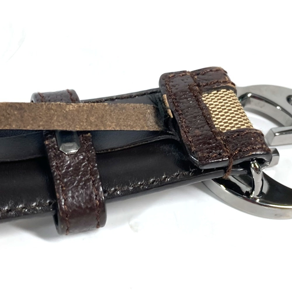 GUCCI belt 114874 GG canvas / leather beige GG 80