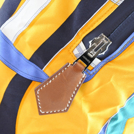 HERMES Backpack 071922CK Silk, Canvas yellow Air silk backpack unisex(Unisex) Used Authentic
