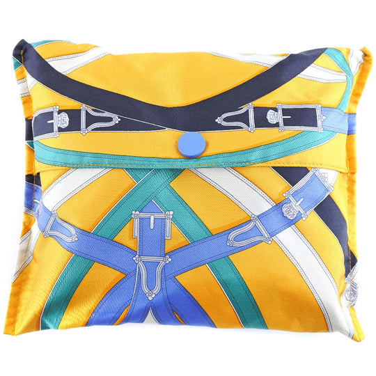 HERMES Backpack 071922CK Silk, Canvas yellow Air silk backpack unisex(Unisex) Used Authentic