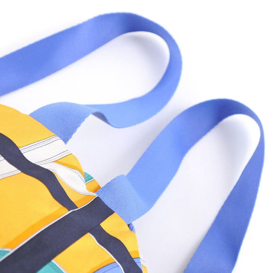 HERMES Backpack 071922CK Silk, Canvas yellow Air silk backpack unisex(Unisex) Used Authentic