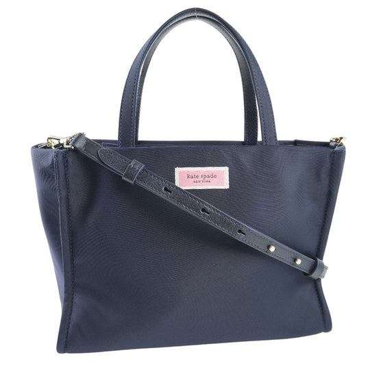 Kate Spade Handbag Nylon Navy 2WAYShoulder Women Used Authentic