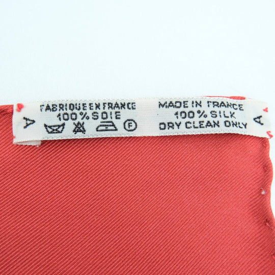 HERMES scarf silk White BRIDES de GALA Carre90 Women Used Authentic