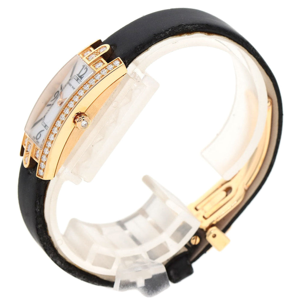 HARRY WINSTON Watches Quartz AVCQHM16 K18PG, Satin, 0.67pt Diamond gold Avenue C Mini White shell dial Women Used Authentic