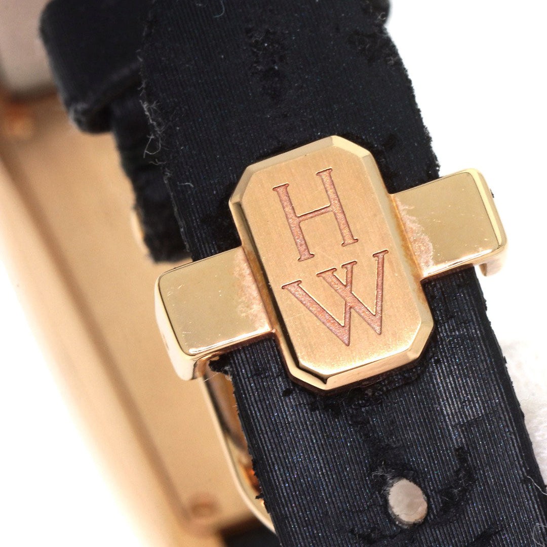 HARRY WINSTON Watches Quartz AVCQHM16 K18PG, Satin, 0.67pt Diamond gold Avenue C Mini White shell dial Women Used Authentic