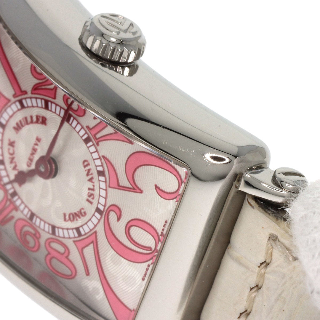 FRANCK MULLER Watches Quartz 902QZJ Stainless Steel, Leather Silver Long Island Japan limited edition 500 pieces Silver dial Women Used Authentic